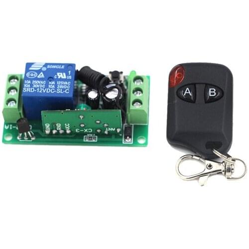 DC24V 1ch rf wireless remote switch wireless light Lamp LED switch 1 Receiver 1 Transmitter 315/433 Remote ON OFF Controller