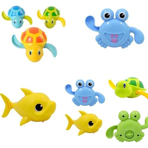 Summer Bathroom Bath Shower Baby Clockwork Swimming Children Play Water Cute Little Duck Bathing Bathtub Toys For Kid Gifts