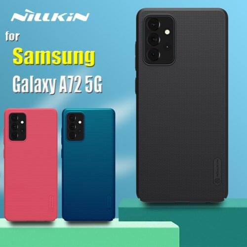 For Samsung A72 5G Case Nillkin Super Frosted Shield Hard PC Plastic Phone Back Cover for Galaxy A72 Funda Capa