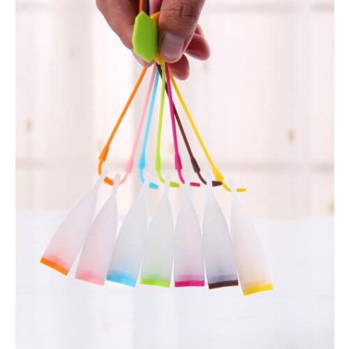 Kitchen Coffee Tea Tools Bag Style Silicone Tea Strainer Herbal Spice Tea Infuser Filter Diffuser LX8284