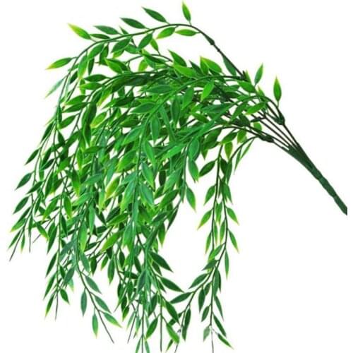 Artificial Plant Green Grass Plastic Plant Grass Garden Home Decoration Simulation Grass Fake Green Plant Leaves Green Vine