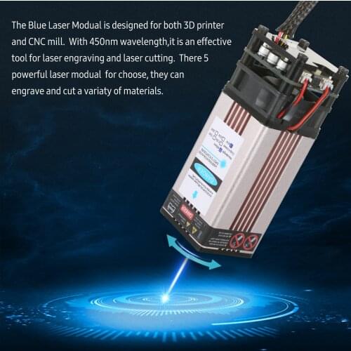 KKmoon Laser Module Laser Head 40/30/20/10/5.5W 450nm Engraving Module for Laser Engraving Machine CNC Laser Machine Wood carve