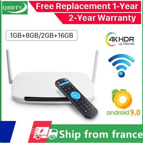 Leadcool Q9 Android 9.0 TV Box 4K S905W Quad Core 2G 16G Media Player 2.4G Wifi 100M LAN 1G 8G TVBOX Set top Box