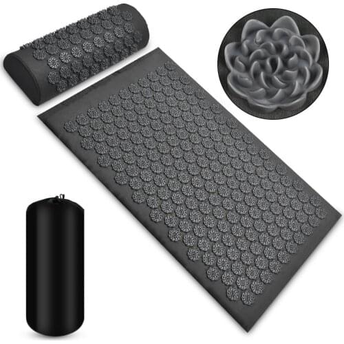 Massager Cushion Shakti Mat Massage Yoga Mat Acupressure Relieve Stress Back Body Pain Spike Mat Acupuncture Massage Mat 65*40cm