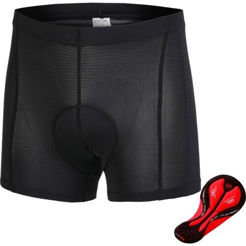 Mens Cycling Shorts Gel Padded Mesh Breathable Soft Tight Highly Resilient Underwear for Bike Riding Outdoor Bicycle Sports