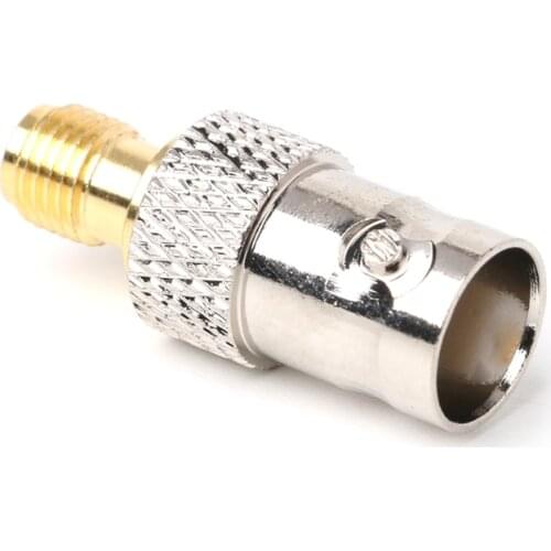 OOTDTY BNC Female Plug to SMA Female Jack Antenna Adapter Copper Connector Converter