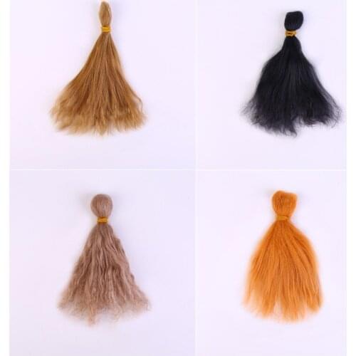 A Little Curly 11 Different Colors Mohair DIY Reborn Doll Hair Wig BJD Hair Wig Doll Accessories