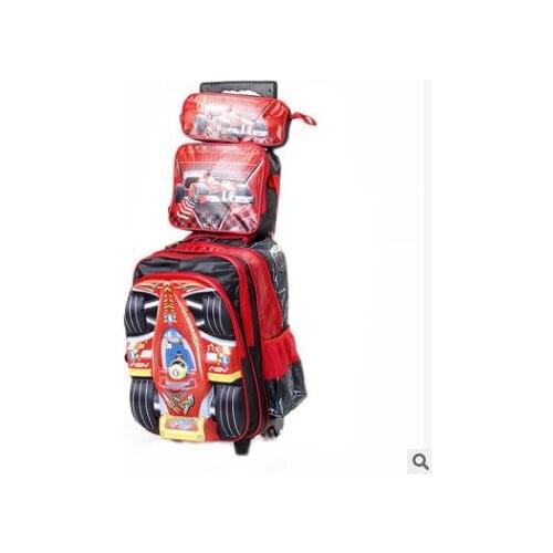 Car Trolley School Bags For School backpack with Wheels For boy Travel Rolling backpack Travel bag Trolley luggage Backpacks