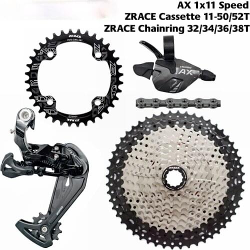 Speed Trigger Shifter + Rear Derailleur 11s + ZRACE Cassette 52T / Chainrings + SUMC S11 Chain, PCR BEYOND M7000