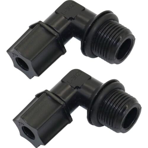 3 Pcs 16mm External Thread To 1/4 Inch Elbow Garden Water Connectors 4/7mm Hose Threaded Joint Fittings Homebrew Irrigation Tool