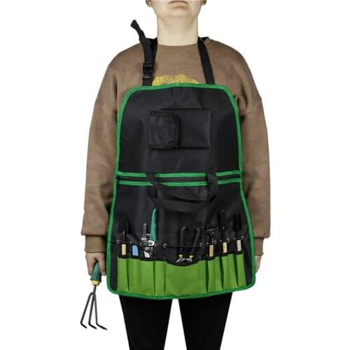 Apron Tool Bag Electrician Storage Pockets Apron Multifunctional Adjustable Apron Tool Bag Pouch Toolkit Cleaning Tools