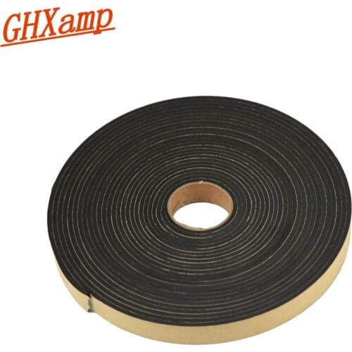 2 Meter Speaker Repair EVA Sealing Strip Black Single-sided plastic shockproof absorber Gasket seal 18*3MM