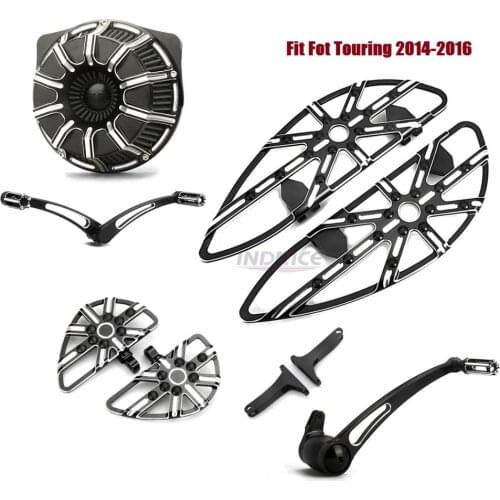 Air filter Black Gauge rider Rear floorboards brake Heel Toe Shift Levers For harley street glide special FLHXS 2014-2016 road e