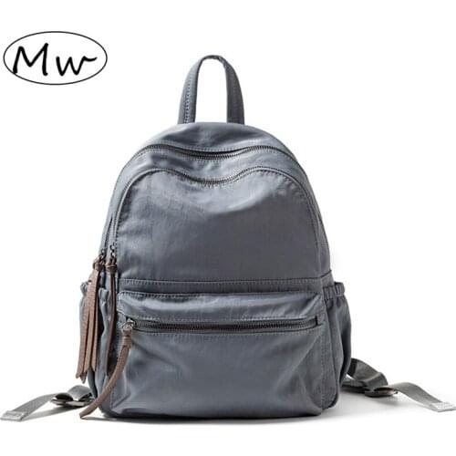 Women Travel Backpack Casual Solid Color School Bags for Teenage Girls Large Capacity Shoulde Bag MD0287