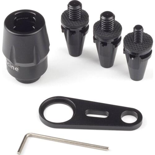 1/4" 3/8" QRT Taper Pin Screw Rapid Lock Mic Boom Pole Quick Release Rapid System fr PSC Microphone Sound Music Blimp Windshield