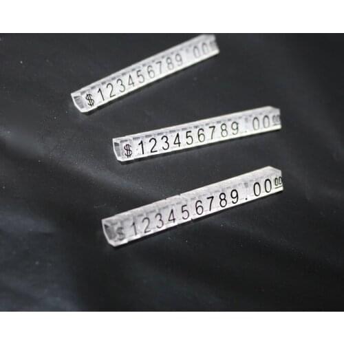 20Pieces/Lot 45x5xmm Jewelry Watches Garment Price Card Tags Transparent Dollar Price Card