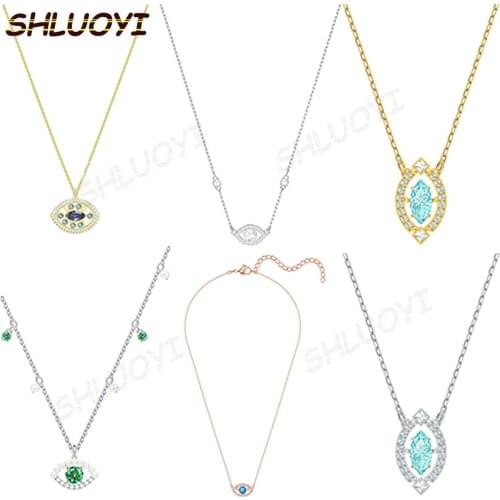 2020 fashion jewelry swa1: 1 beautiful lucky evil eye lady Charm Necklace Free Delivery