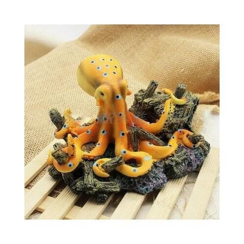 Aquarium landscaping simulation marine life octopus aquarium decorative grass cylinder turtle cylinder ornaments