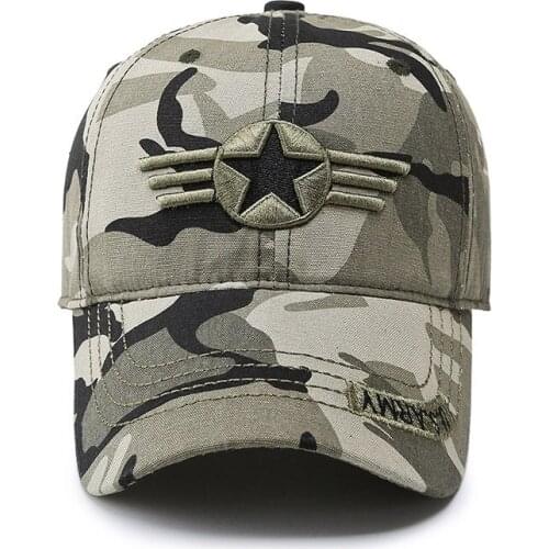 New Camouflage Tactical Mens Baseball Cap Personalized Embroidery Cap Outing Outdoor Sports Military Fan Sun Hat Gft