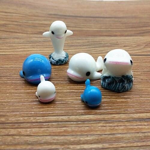 Dolphin Mini Animal Miniatura Dollhouse Garden Home Bonsai Decoration Toy Miniature Resin Craft Ornaments Micro Decor DIY
