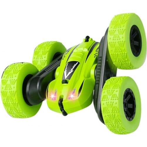 Children Wireless Remote Control Double-Sided 360 Degree Rotating Stunt Car Toy