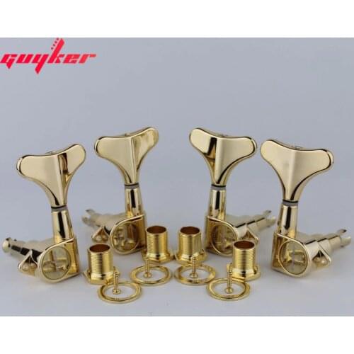 GUYKER Headstock Sealed Bass Tuners Machine Heads Gold