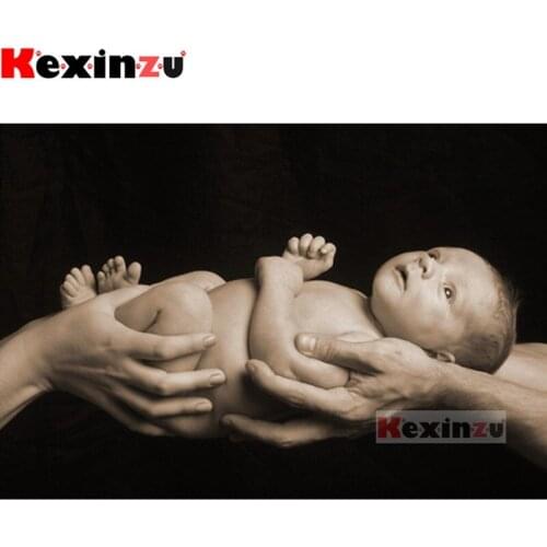 Kexinzu Full new 5D DIY Square/Round Drill Diamond Painting "child" 3d Embroidery Mosaic Cross Stitch Decor Gift X04554