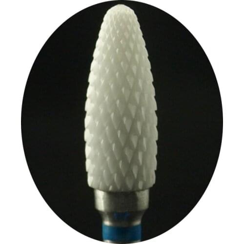 EasyNail Quality! Special left-handed used ceramic milling cutters electric drill nail drill bit for removel gel polish varnish