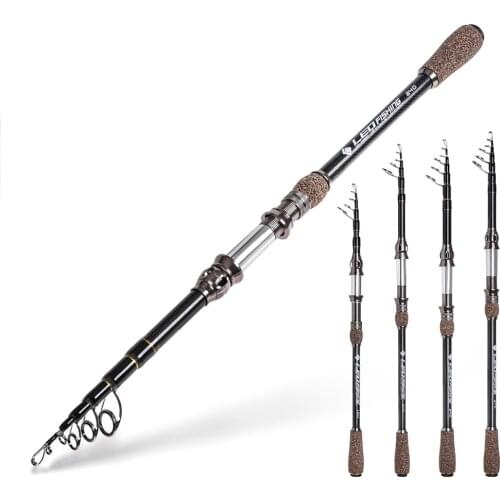 LEO Sea Fishing Lure rod Carbon Tackle Telescopic Fishing rod Free Shipping