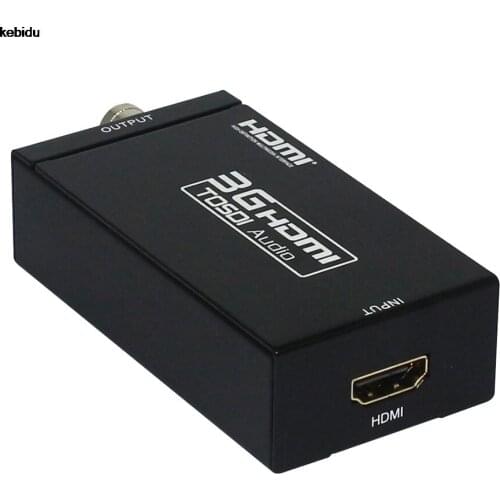 Mini EU US Plug 1080P 3G HD HDMI-compatible to SDI Video Converter with Power Adapter for Driving HDMI-compatible Monitors