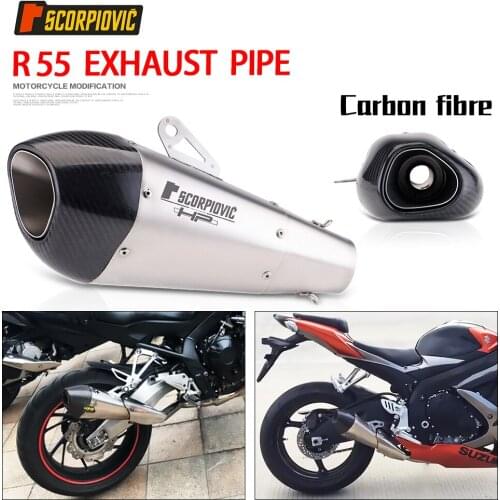 Motorcycle exhaust pipe modification BMW S1000RR YAMAHA R15 R6 carbon fiber straight-out tail section