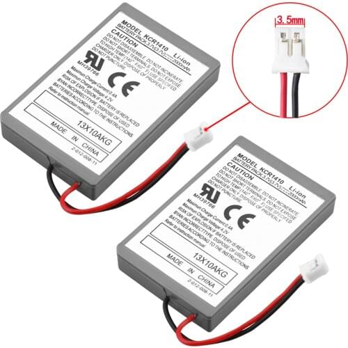 2PCS Battery Pack Replacement for Sony PS4 Pro Slim Bluetooth Dual Shock Controller Second Generation CUH-ZCT2 or CUH-ZCT2U