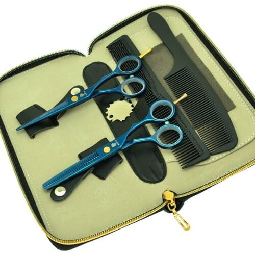 Smith Chu 5.5 Inch Good Quality Hair Scissors Set Hairdressing Cutting Scissors Salon Thinning Shears Sharp Haircut Tools A0015C