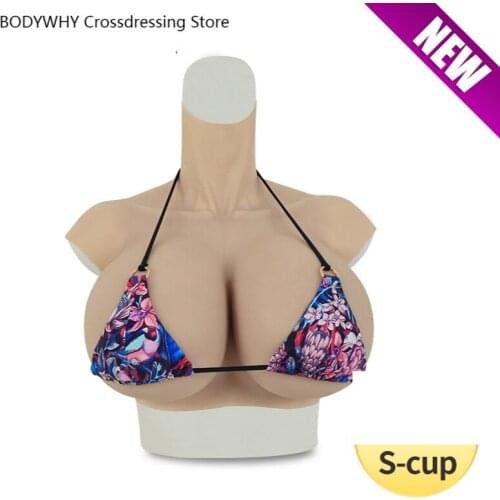 New S Cup Huge Breasts Form Crossdresser Silicone Artificial Breasts Realistic Fake Boobs Crossdresser Breast Prosthesis