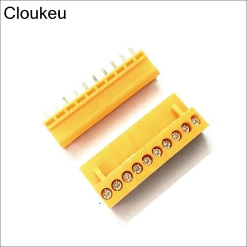 Orange HT3.96 10P Straight pin Connecting terminal HT3.96-10PV Connector Plug+Socket 10Sets