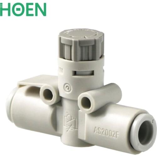 SMC Type Pneumatic Components Speed Regulating Joint Fittings AS1002F-04A AS2002F-04A AS2052F-06A AS3002F-06A AS4002F-10A Valve