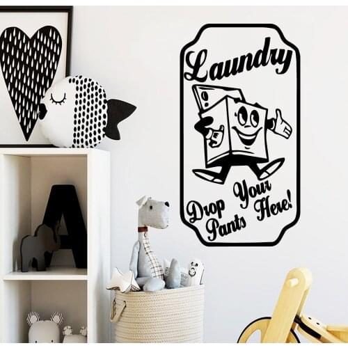 Removable Laundry Wall Stickers Decorative Sticker Home Decor For Kids Room Living Room Home Decor Art Decals