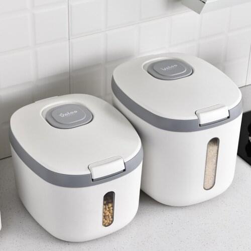 Japanese sealed rice bucket insect proof and moisture proof metering rice storage box