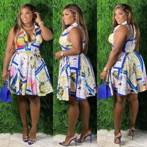 Womens Summer Clothing Boho Print Dress Ladies Turn-down Collar Vintage Shirt Chic Sexy Party Club Robe Femme Vestito Plus Size