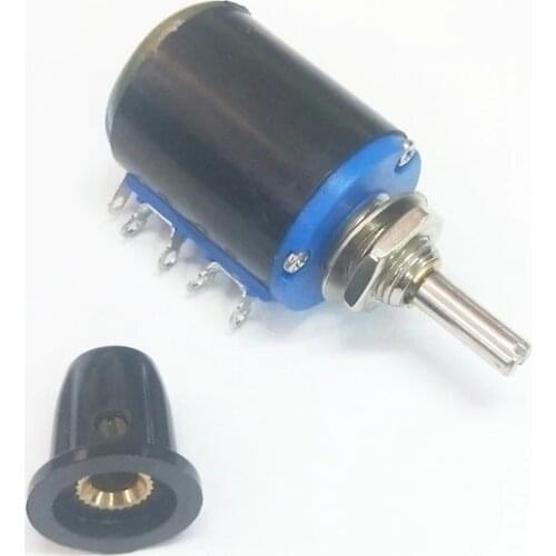 1PCS WXD3-12-1W 100 220 470 1K 2K2 3K3 4K7 10K 22K 33K 47K Ohm 100R 220R 470R 2.2K 3.3K 4.7K WXD3-12 1W Potentiometer + 1 knob