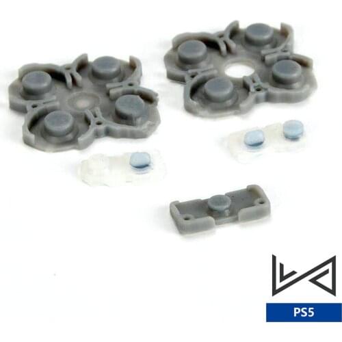 10Sets/Lot Conductive Rubber Button For PS5 Game Controller L R Silicone Rubber Pads