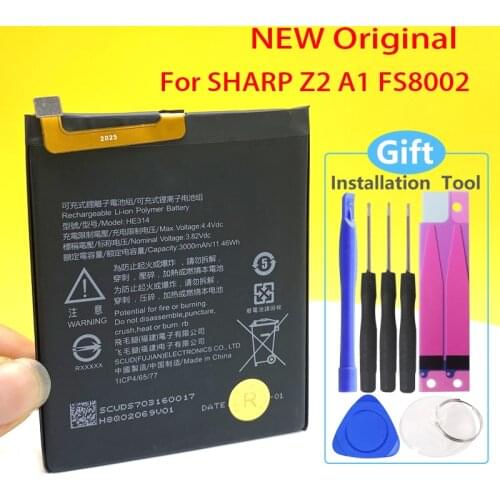 100% Original Battery For SHARP AQUOS Z2 A1 FS8002 HE314 3000mAh Mobile Phone Battery With Tracking Number