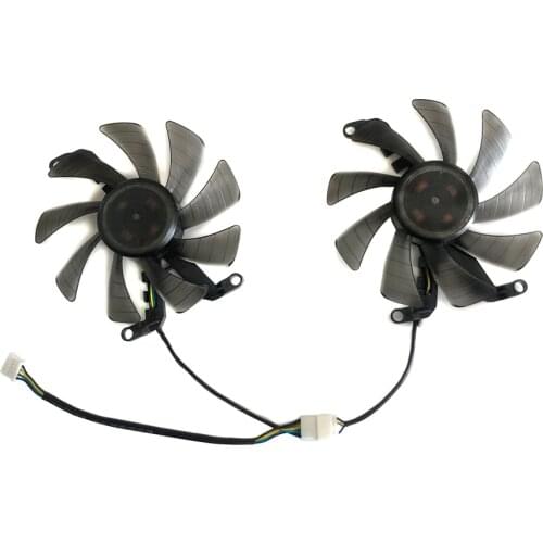 2pcs/Set 4Pin Graphics Fan VGA Cooler For KFA2 GTX 1660 GTX1660 Ti RTX 2060 Super Video As Replacement