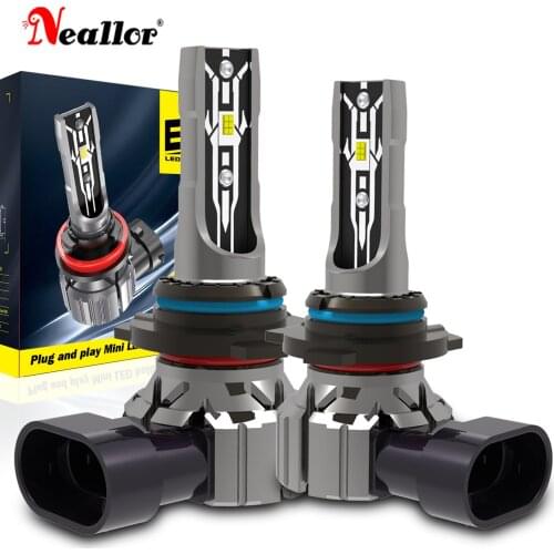 2X 9012 HIR2 9005 HB3 H4 H7 H8 H9 H11 CSP LED Fog Lights Bulb DRL Auto Driving Running Lamp for Nissan Toyota Honda BMW Audi