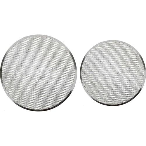 2X Professional Round Pizza Oven Baking Tray Barbecue Grate Nonstick Mesh Net(6 Inch&9 Inch)