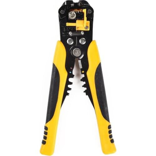 4IN1 QJ-02CN Crimping Pliers Wire Stripper S2 Screwdriver Ratcheting Crimper Pliers Electric Tools Set+ Storage Bag