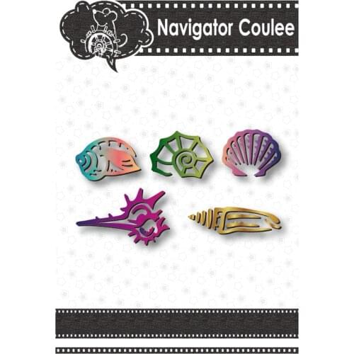 5 types of conch shell metal cutting die DIY scrapbook cutting decoration die cutting die creative molded layered photo album