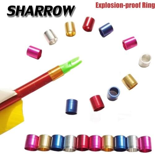 50pcs Archery Explosion-proof Ring OD7.6mm ID6.2mm Nock Protection Arrow Shaft Hunting Shooting Bow And Arrow Accessories