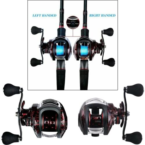 7.2:1 18+1BB 10KG Metal Baitcasting Reel Magnetic Brake CNC Spool Right Hand Fishing Reel Replacement Parts Accessories