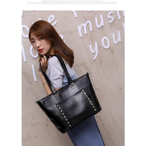 Bagail Big Top-handle Women Bag Pocket Purse PU Leather Tote Female Messenger Bag Large Capacity Hand Bag